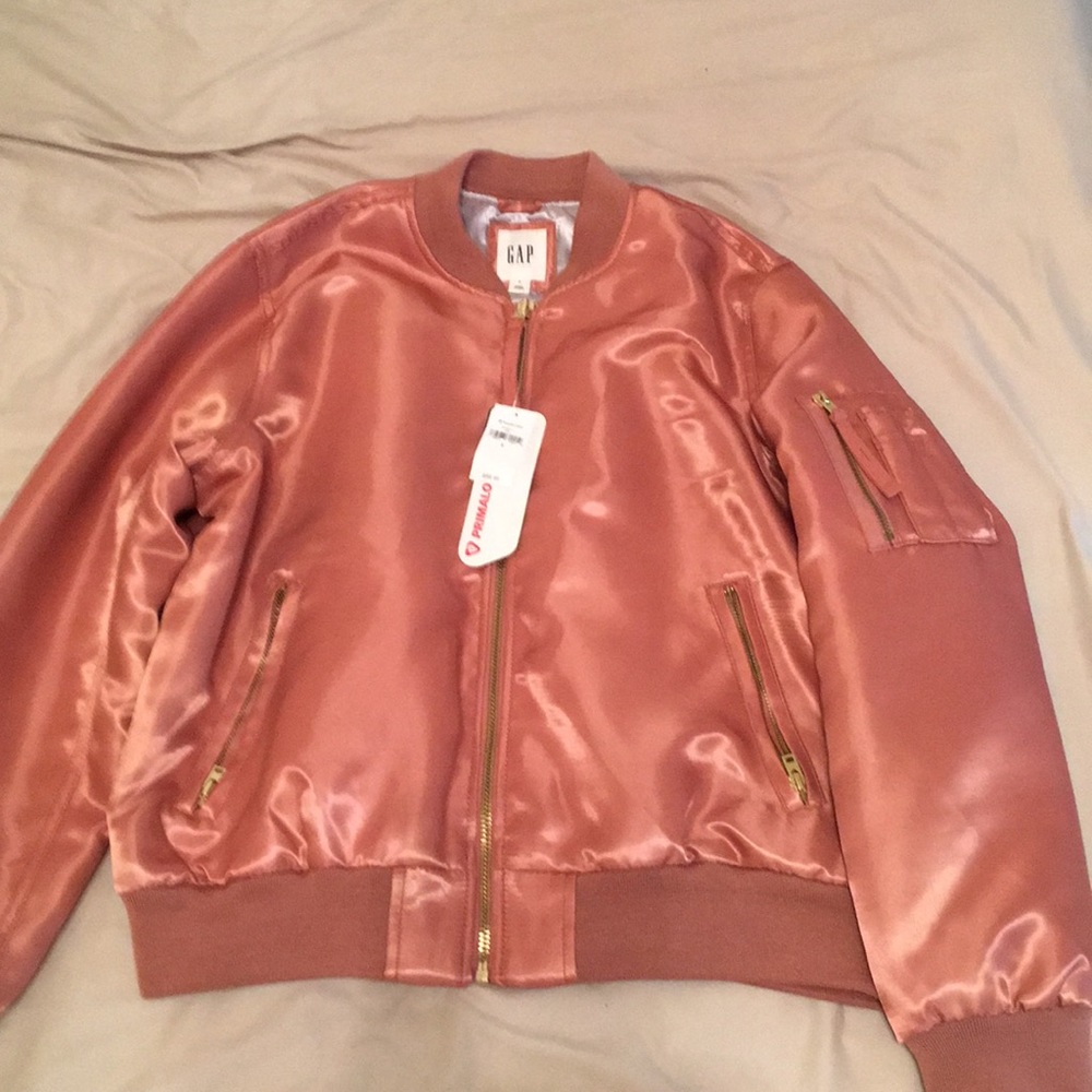 Rose Gold Bomber Jacket